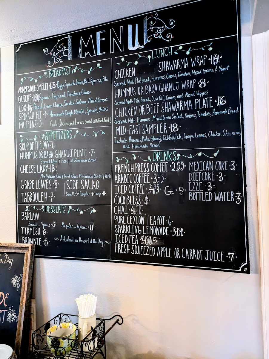 Menu - Arabesque photo 3