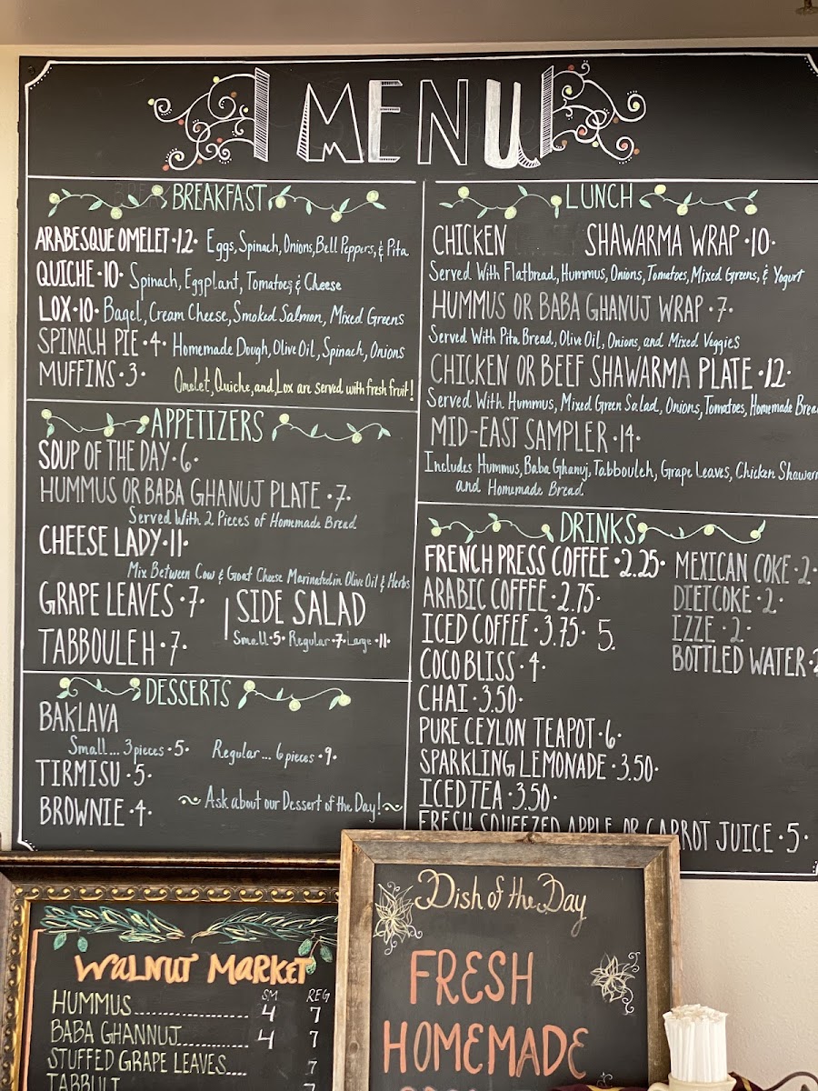 Menu - Arabesque photo 5